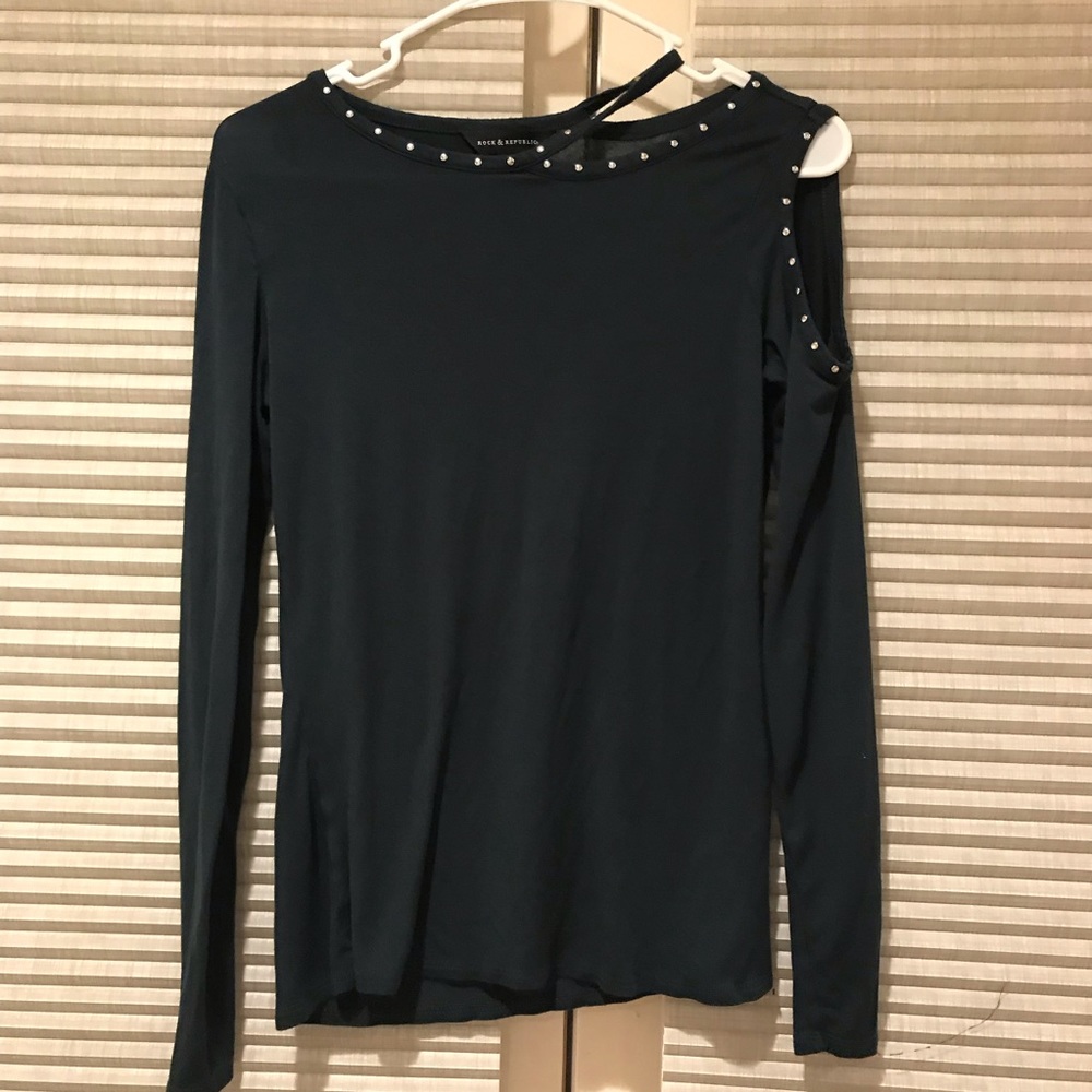 Rock & Republic | Long Sleeve Studded Shirt, XS
